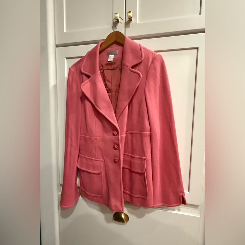 Vintage Spiegel size 16 Pink knit Blazer worn once